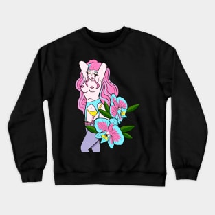 flower beautiful Crewneck Sweatshirt